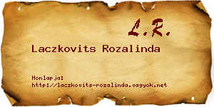 Laczkovits Rozalinda névjegykártya